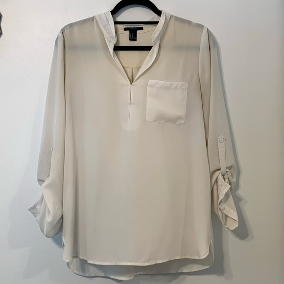White Tunic Blouse - Picture 1 of 3